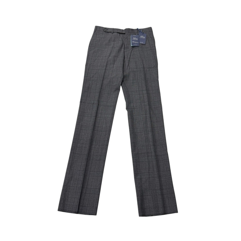 Rota Pantaloni di Sartoria Men Gray Glen Plaid Trousers Italy 46 NMWA Button Fly